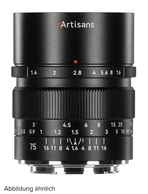 7Artisans 75mm f/1,4 Vollformat Objektiv  Sony E-Mount