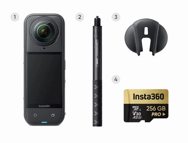 Insta360 X5 Snowboard-Bundle - inkl. Micro SD 256 GB 