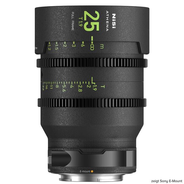 NiSi ATHENA PRIME 25mm T1.9 Cinema Lenses  Sony E-Mount