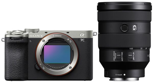 Sony Alpha 7C II (ILCE-7CM2) Gehäuse + SEL 24-105mm f/4,0 G OSS  silber