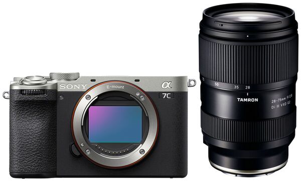 Sony Alpha 7C II (ILCE-7CM2) + Tamron 28-75mm f/2,8 Di III VXD G2  silber